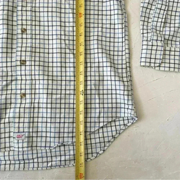 Vineyard Vines Mens Whale Shirt Long Sleeve Flannel 100% Cotton Murray Shirt S - Picture 6 of 10